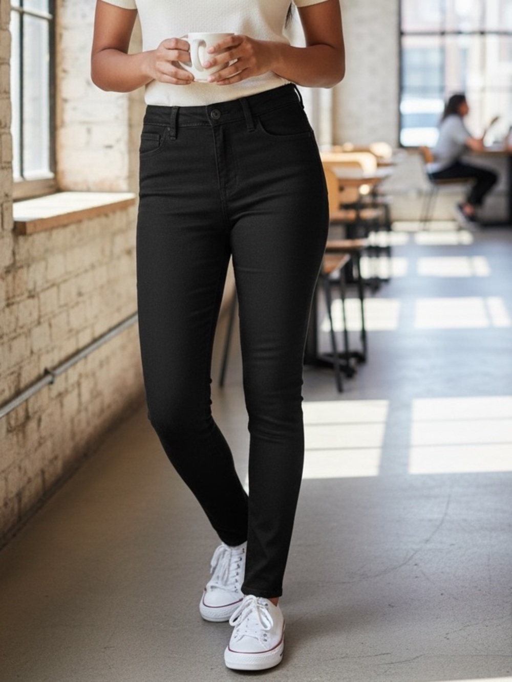 American Eagle Dream Jean Womens 0 Black High Rise Skinny Jeans NWT